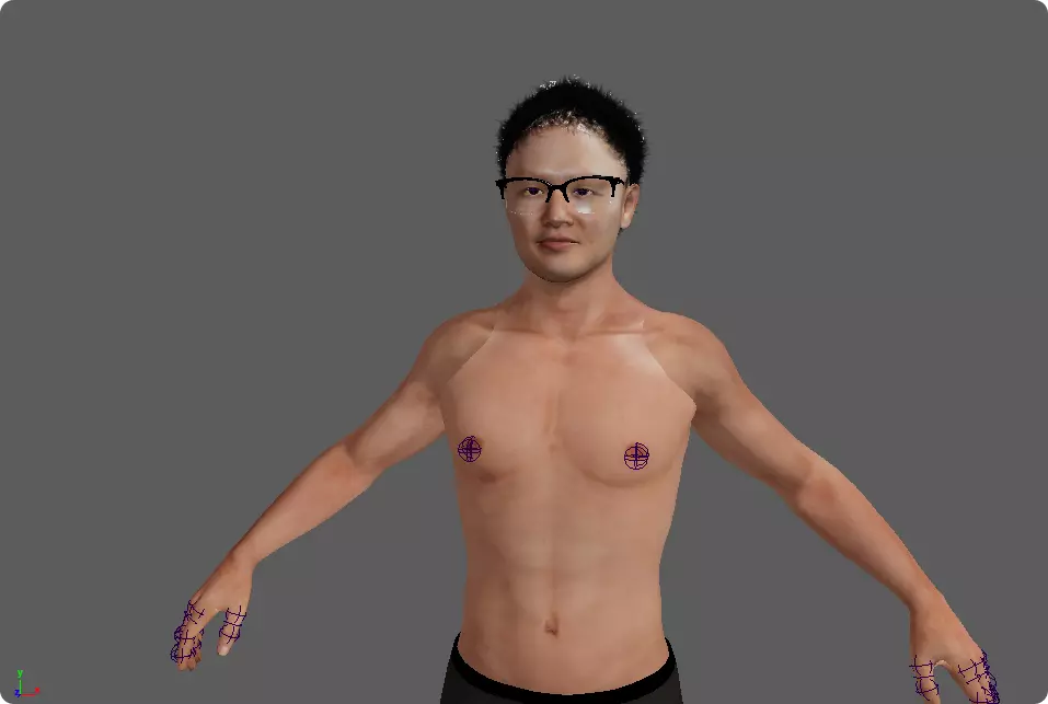 Japanese adult film actor Genjin Mori 3D model  3D model_21