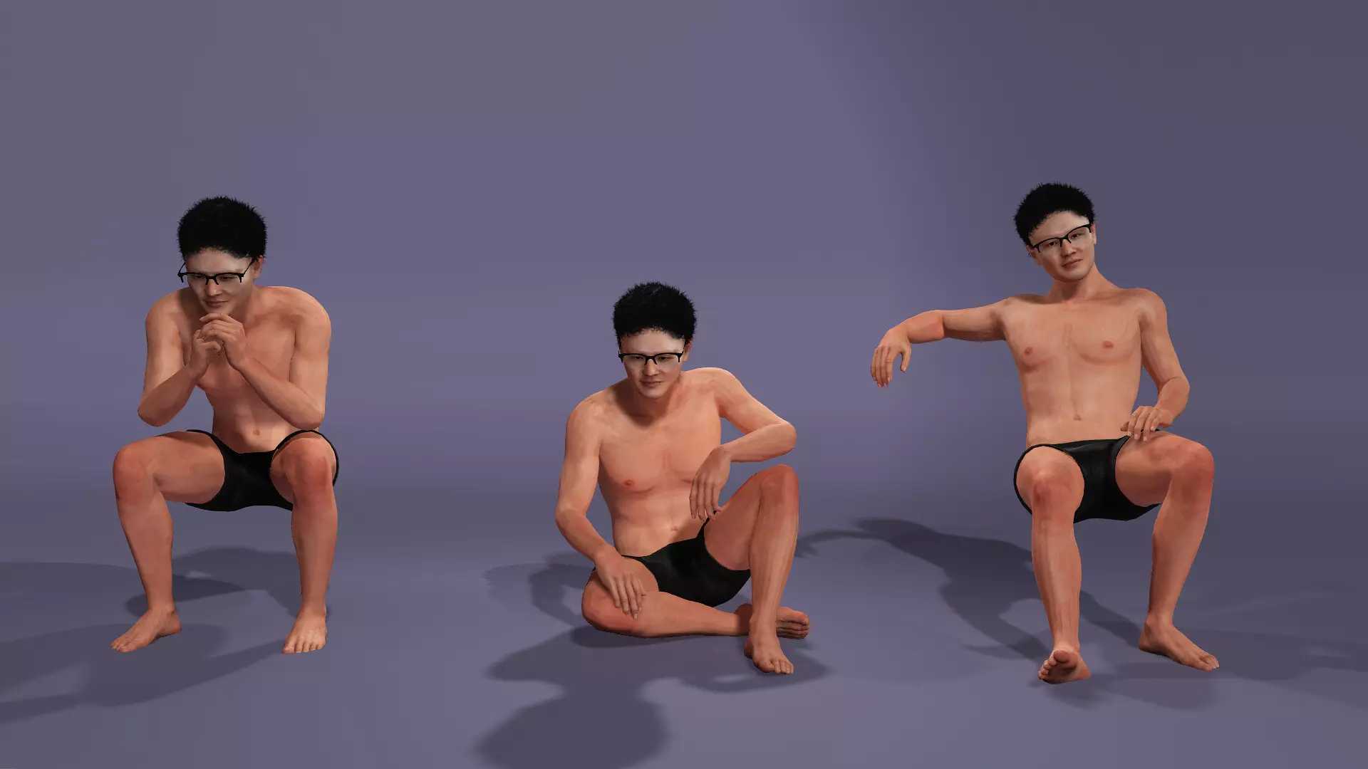 Japanese adult film actor Genjin Mori 3D model  3D model_5