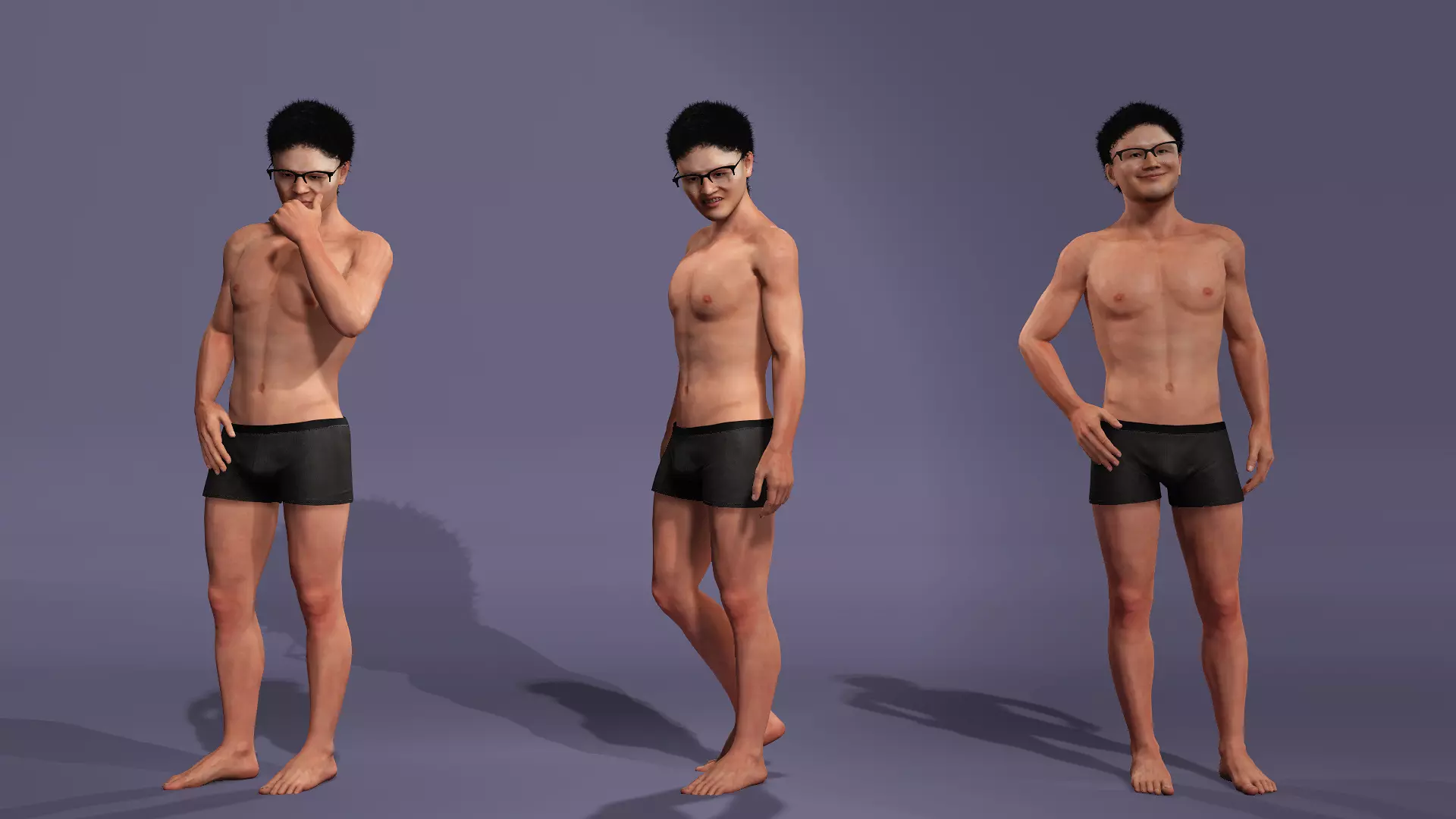 Japanese adult film actor Genjin Mori 3D model  3D model_0