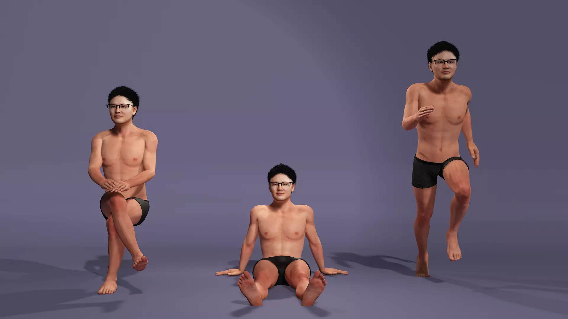 Japanese adult film actor Genjin Mori 3D model  3D model_7