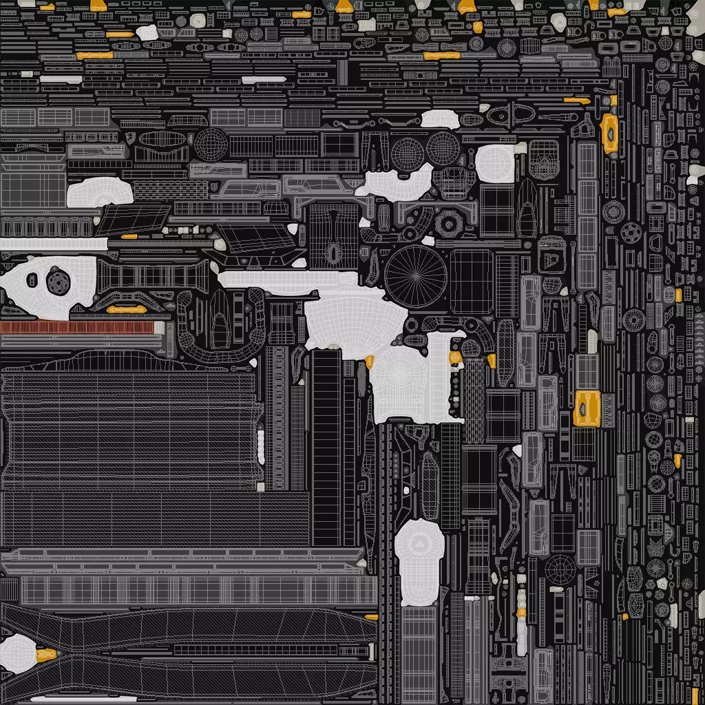 Ghost-X Military Drone Rigged for Maya 3D model_19