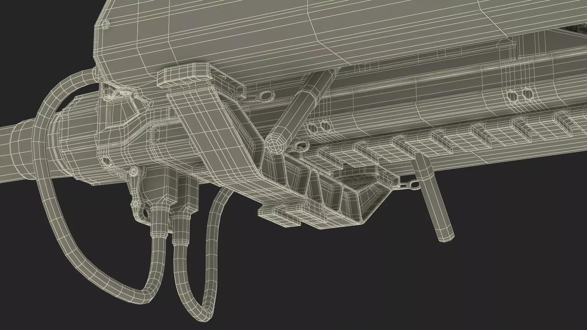 Ghost-X Military Drone Rigged for Maya 3D model_28