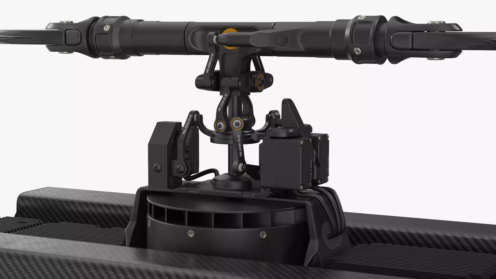 Ghost-X Military Drone Rigged for Maya 3D model_12