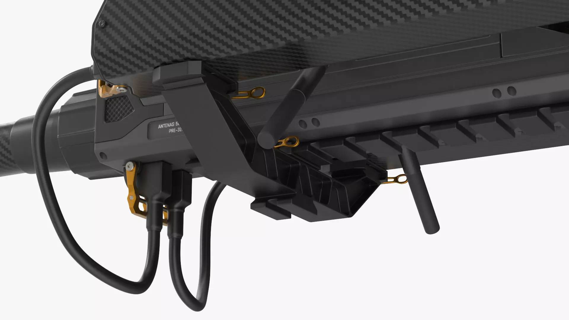 Ghost-X Military Drone Rigged for Maya 3D model_13