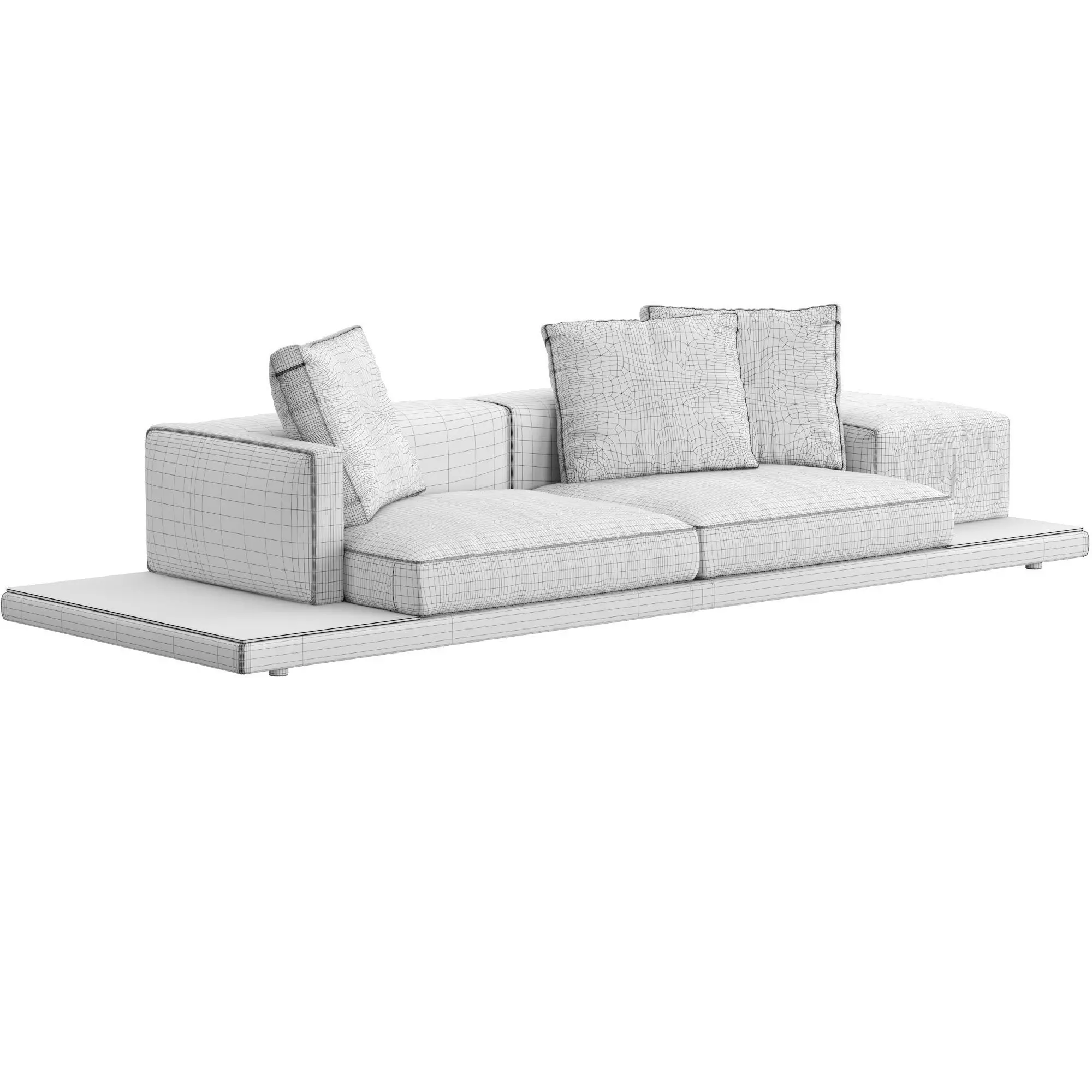 Dock Sofa low version v3 3D model_6