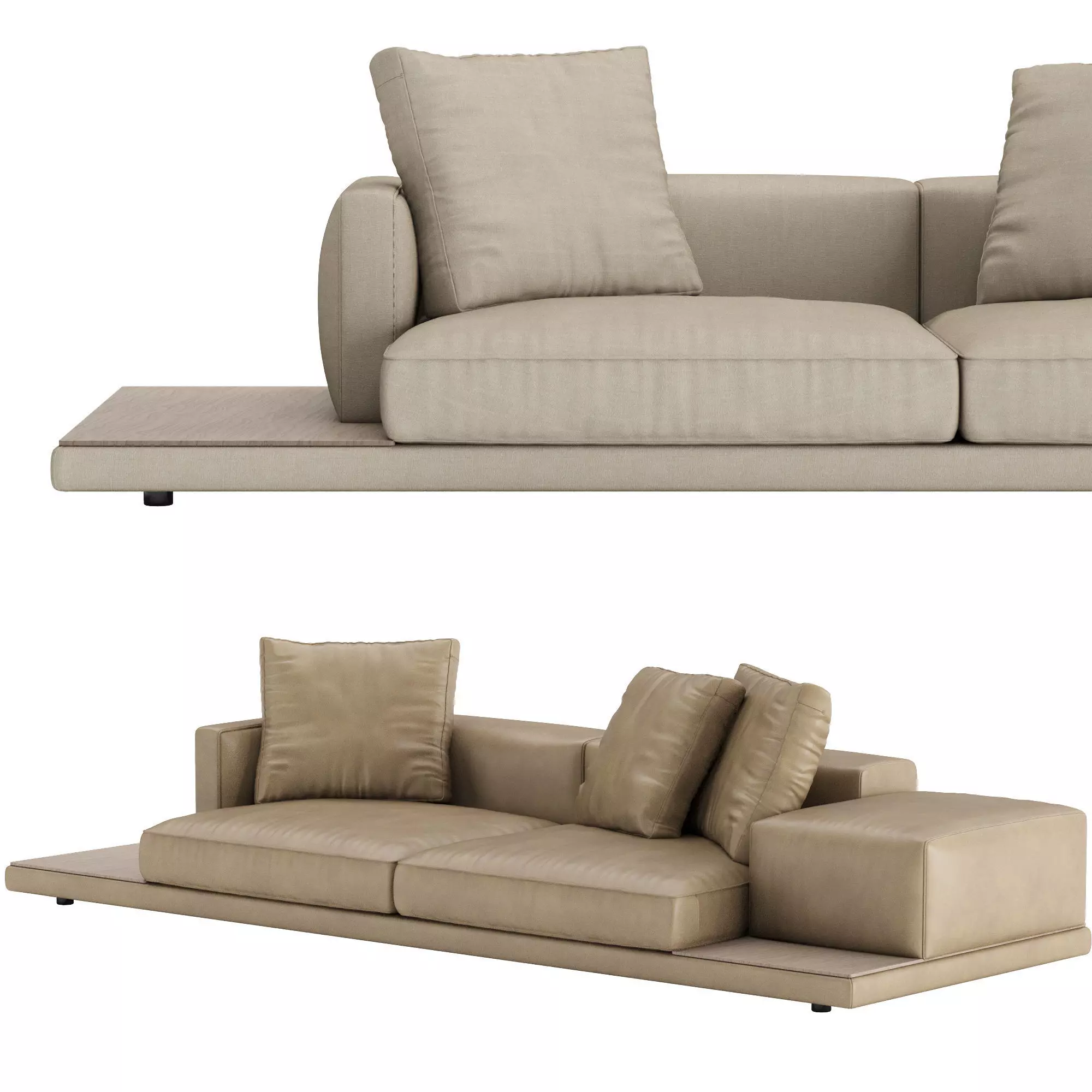 Dock Sofa low version v3 3D model_4