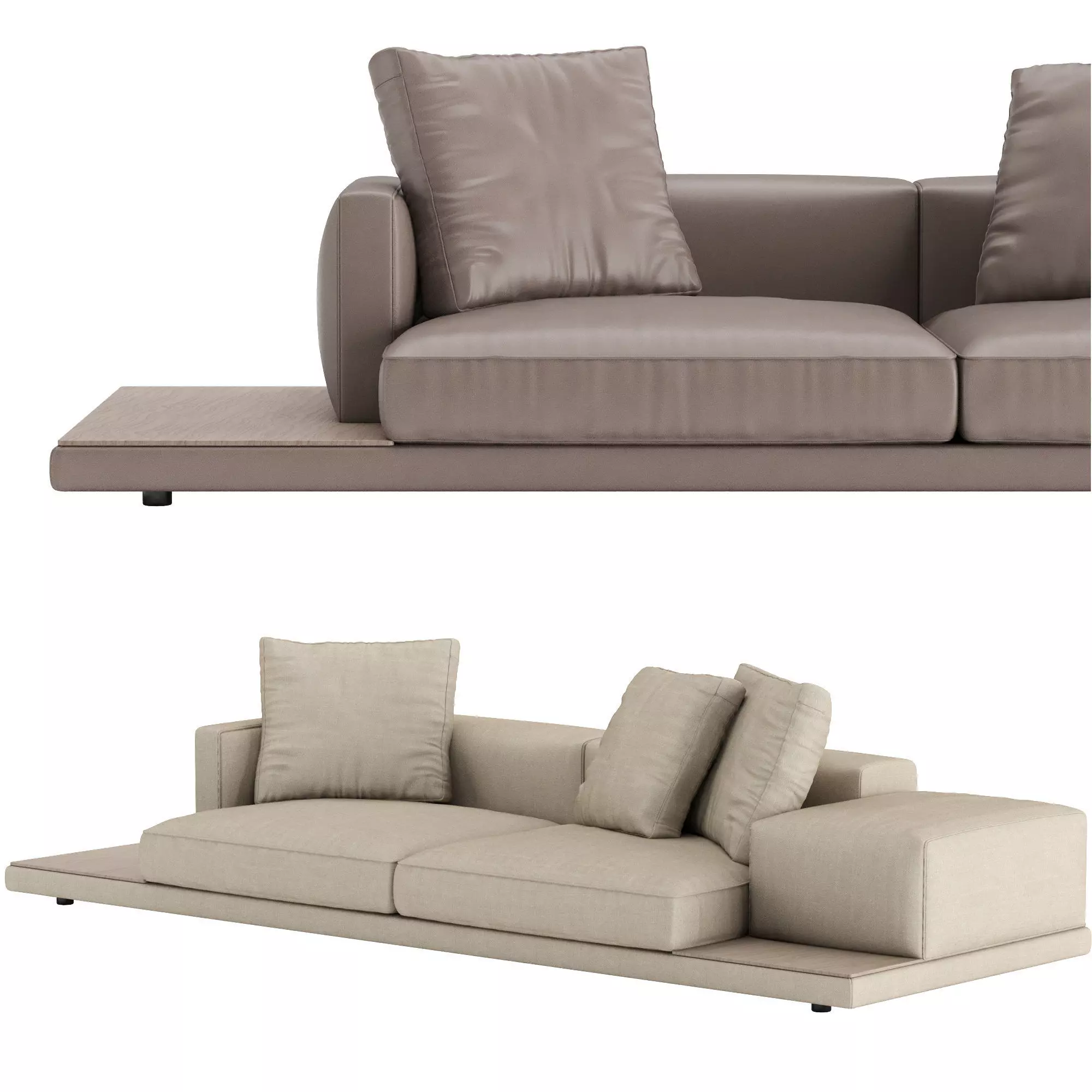 Dock Sofa low version v3 3D model_5