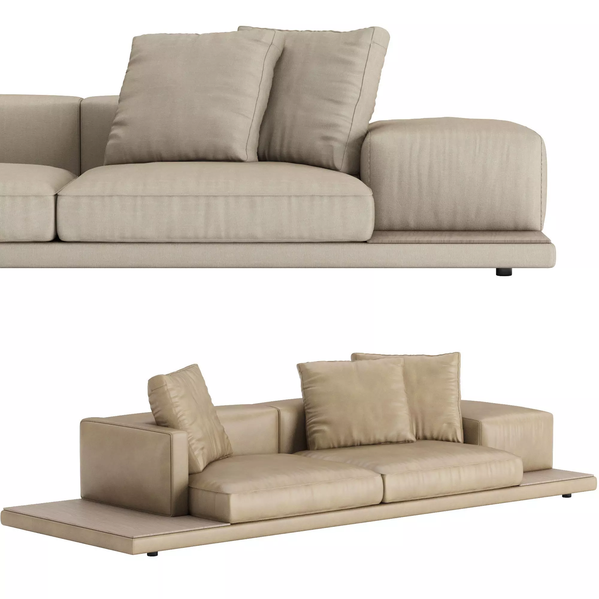 Dock Sofa low version v3 3D model_1