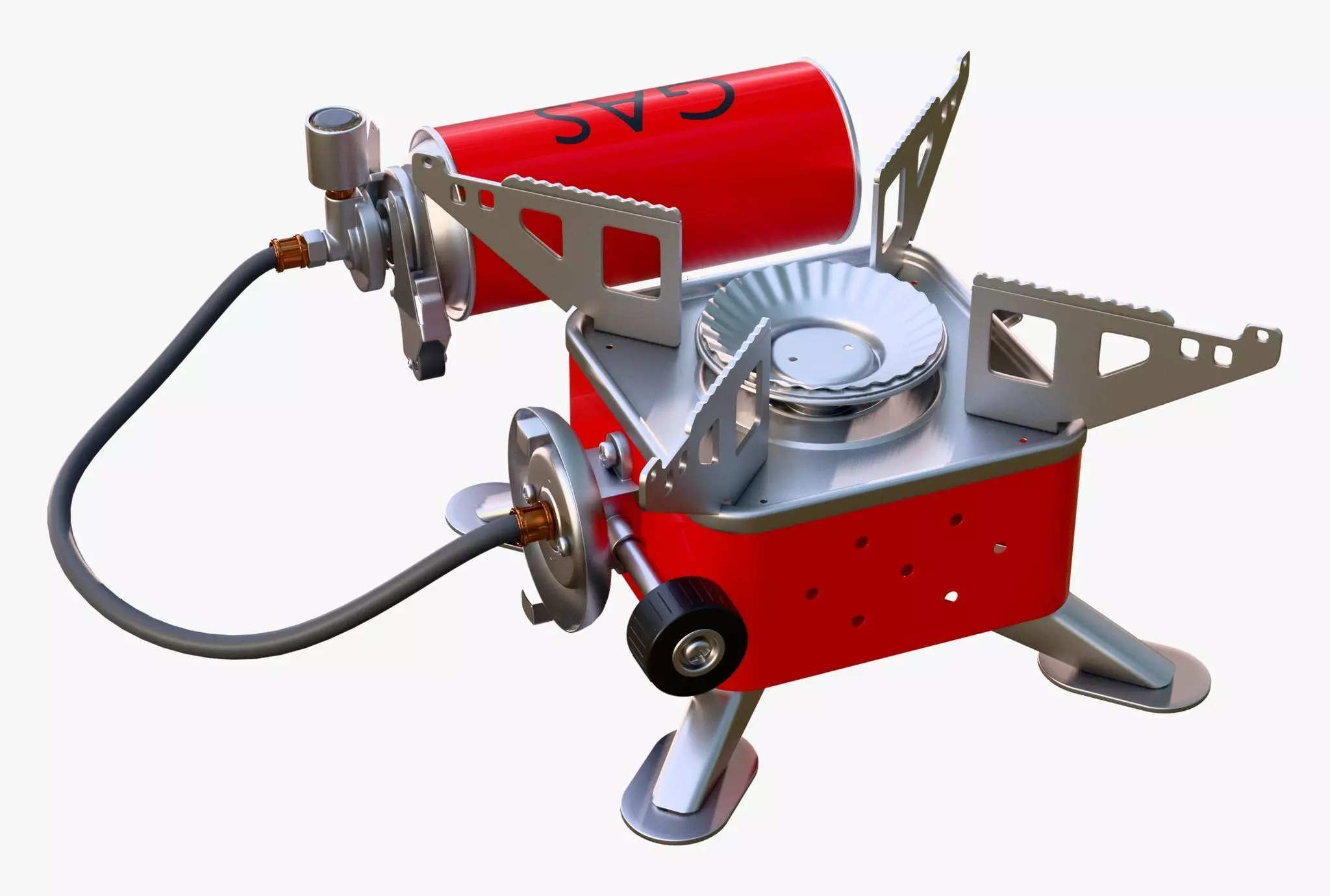 Portable Gas Stove System M1 3D model_5