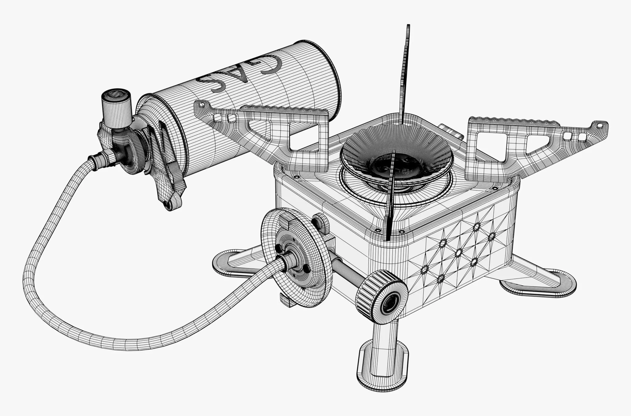 Portable Gas Stove System M1 3D model_10