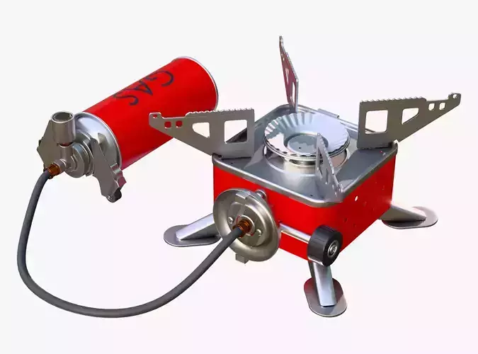 Portable Gas Stove System M1 3D model