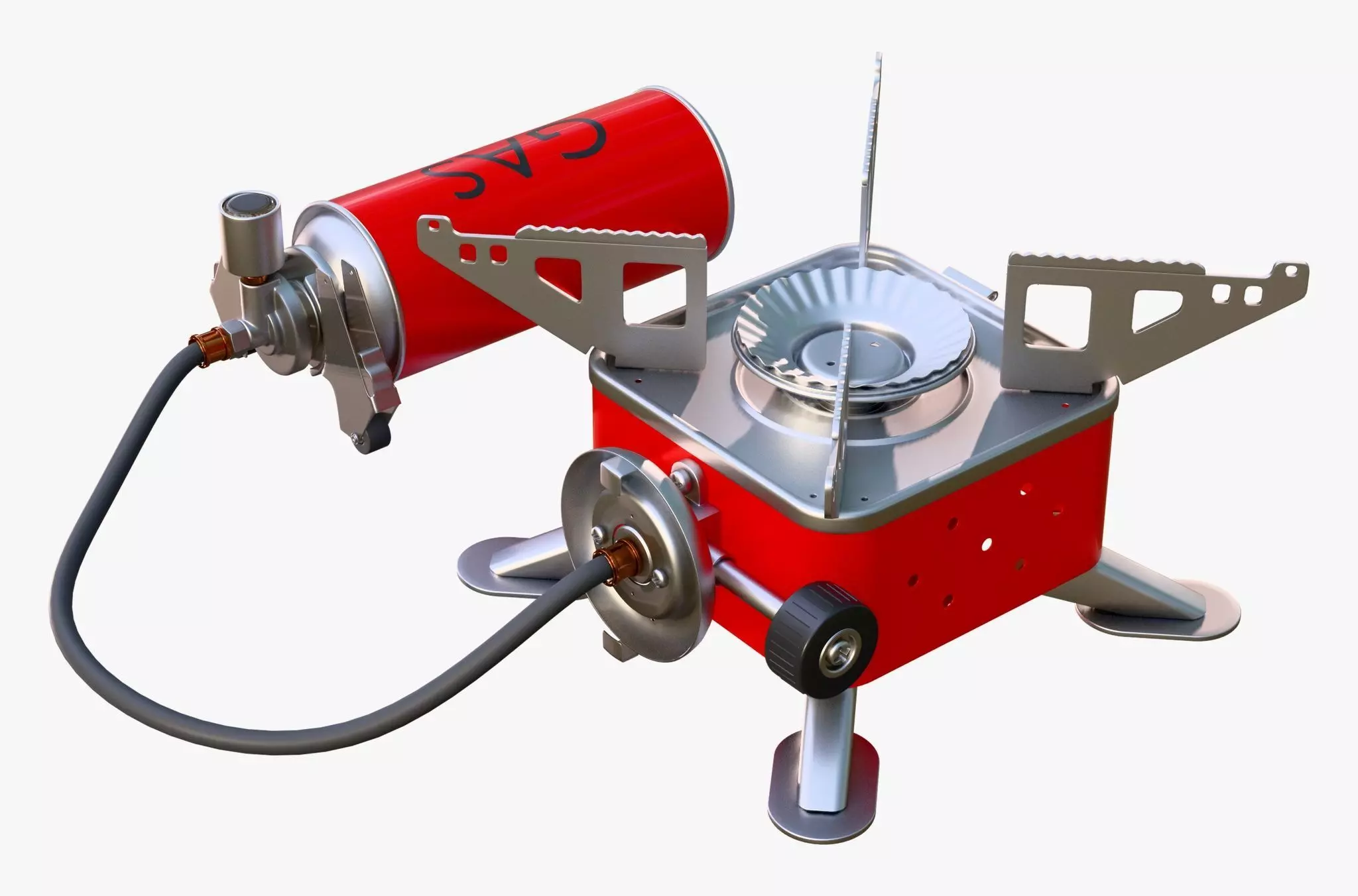 Portable Gas Stove System M1 3D model_4