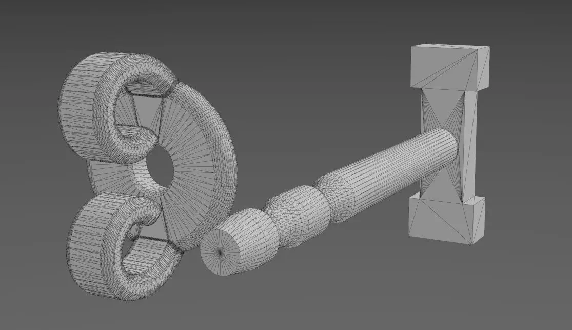 I letter varsity font stud earring 3D print model_14