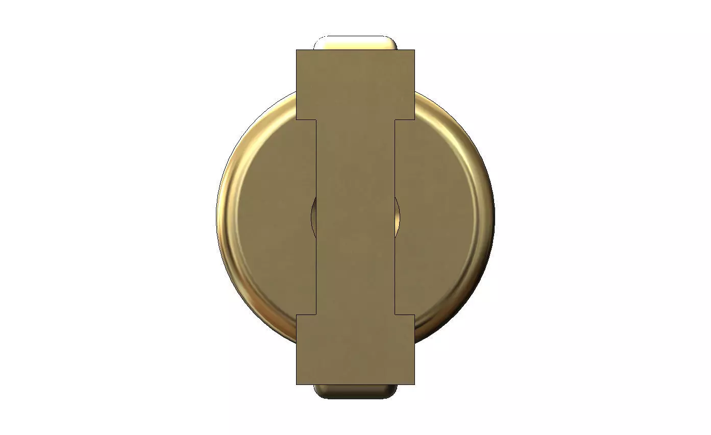 I letter varsity font stud earring 3D print model_1