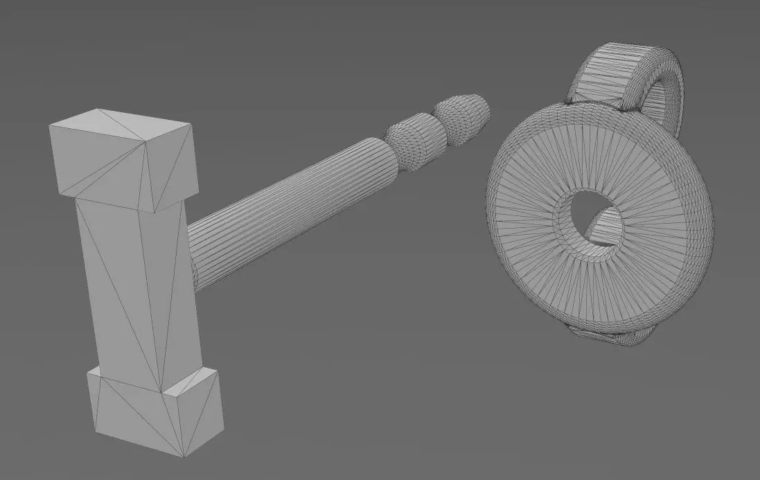 I letter varsity font stud earring 3D print model_13