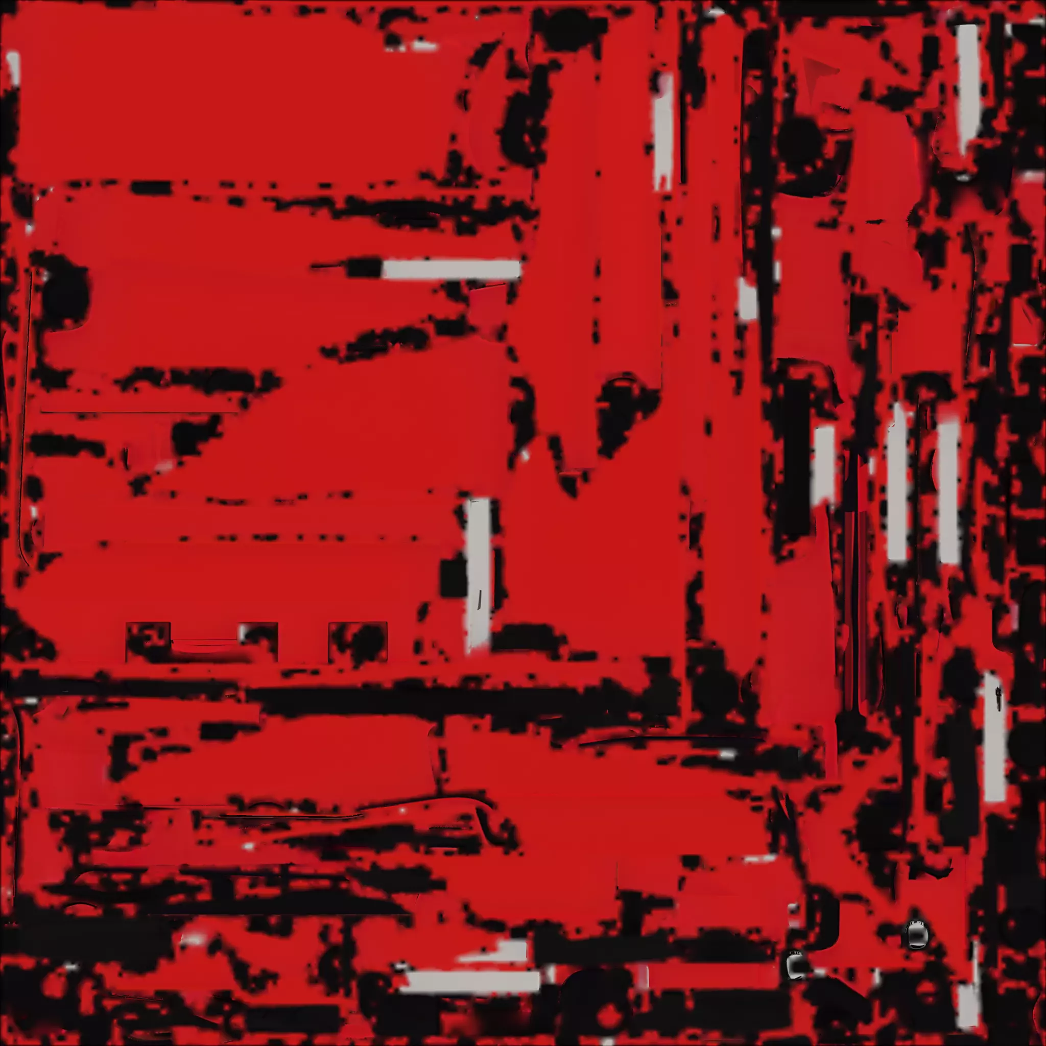 Vibrant Red Travel Suitcase 3D Model Low-poly 3D model_1