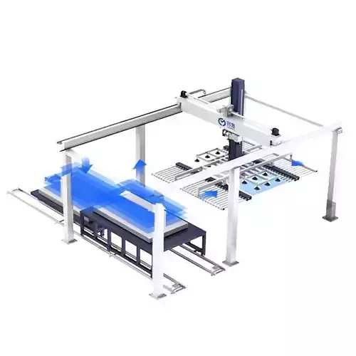 3-Axis Gantry Robot XYZ Linear Stage for CNC Loading Unloading 3D model