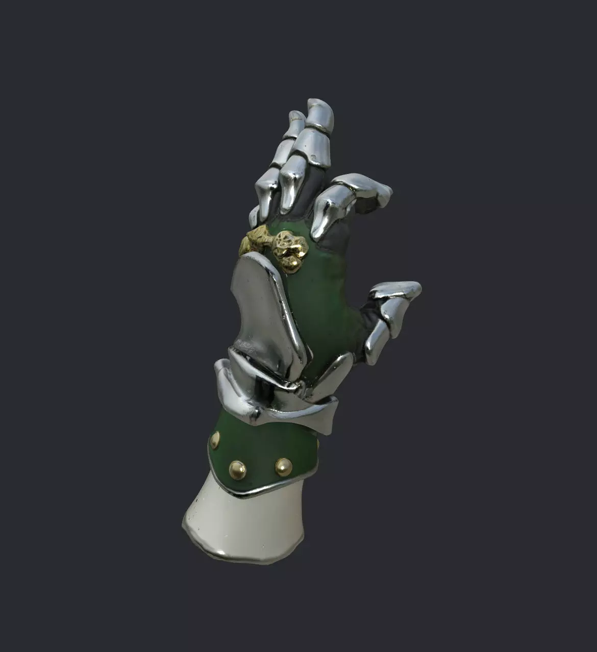 Detailed High Poly PBR Gauntlet  3D model_3