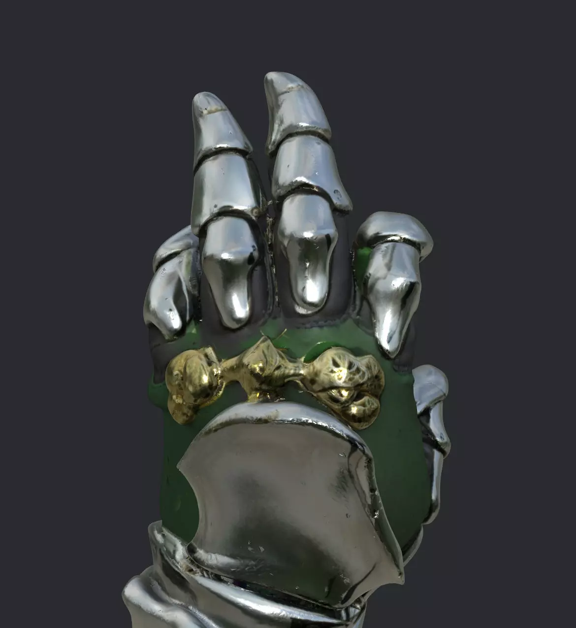 Detailed High Poly PBR Gauntlet  3D model_4