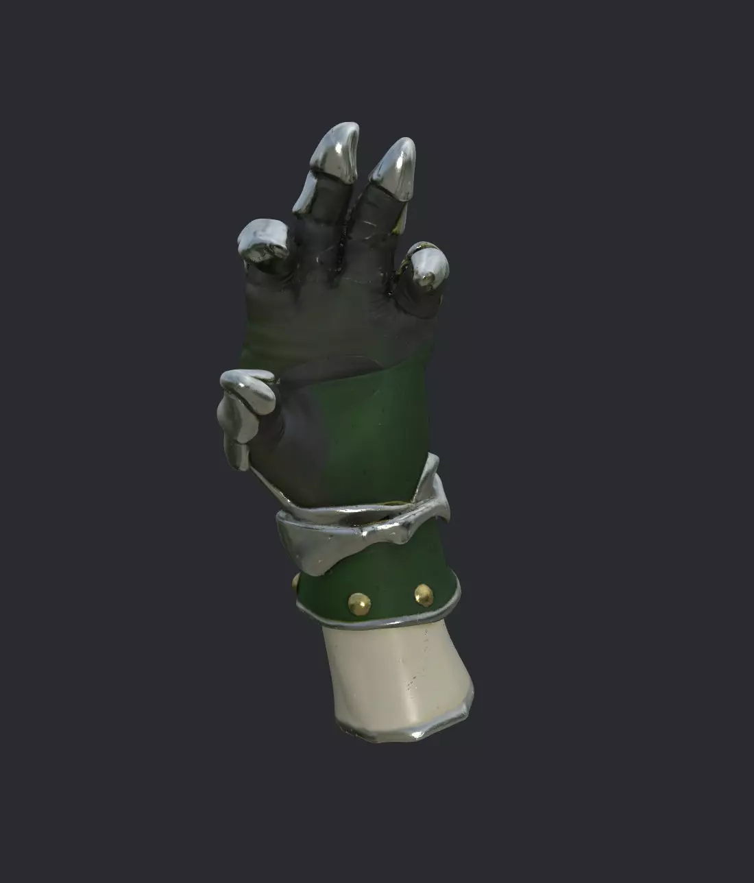 Detailed High Poly PBR Gauntlet  3D model_2