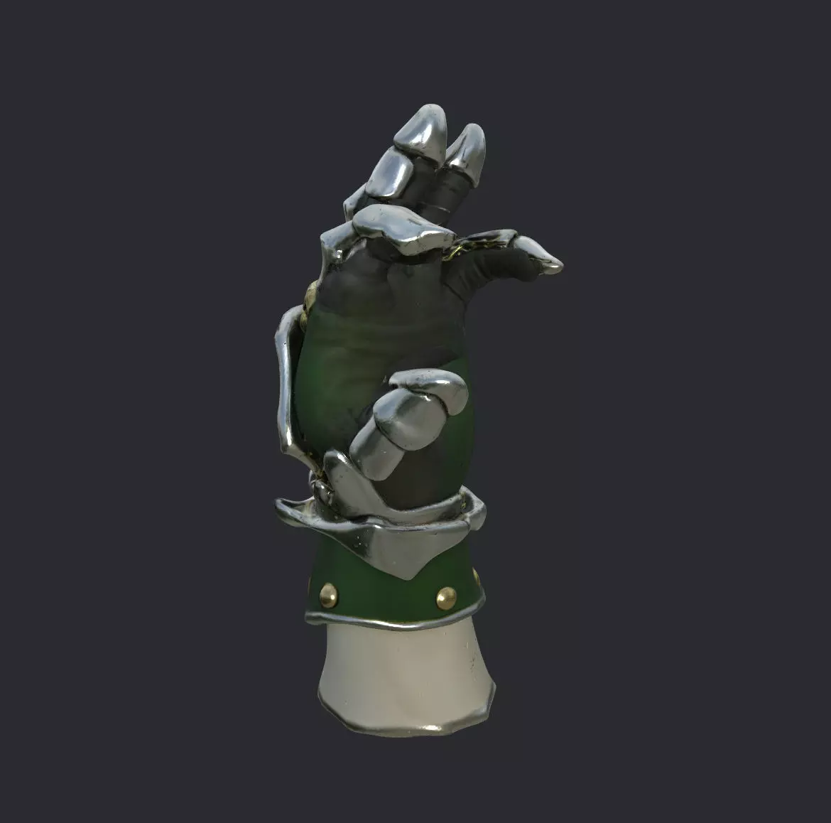 Detailed High Poly PBR Gauntlet  3D model_0