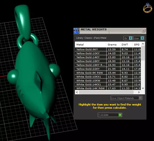 shark pendant   3D printable model  3D print model_5