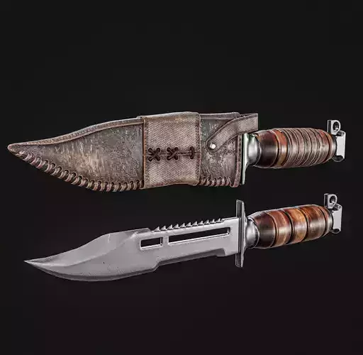 Combat knife with Cover