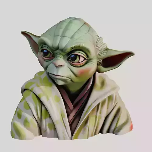 Yoda Jedi master 3D print model