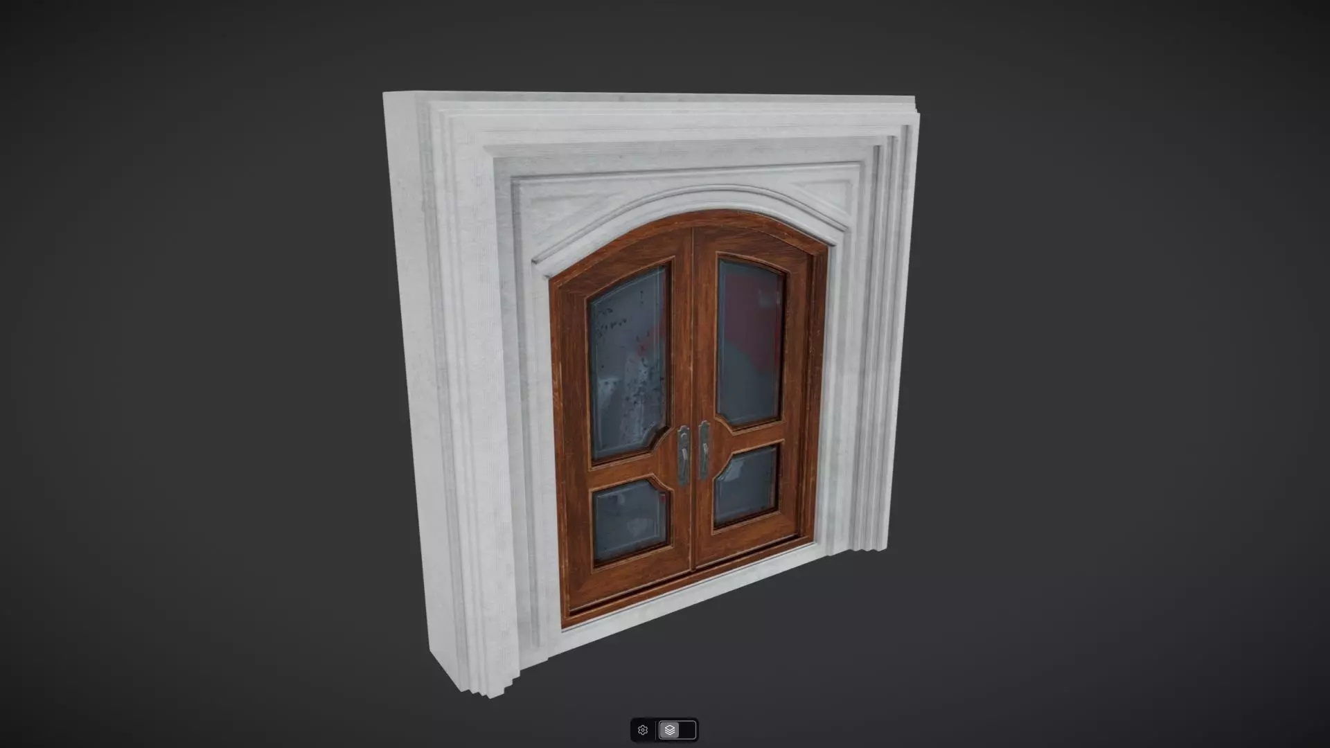 Hinged Doubledoor 01 3D model_4