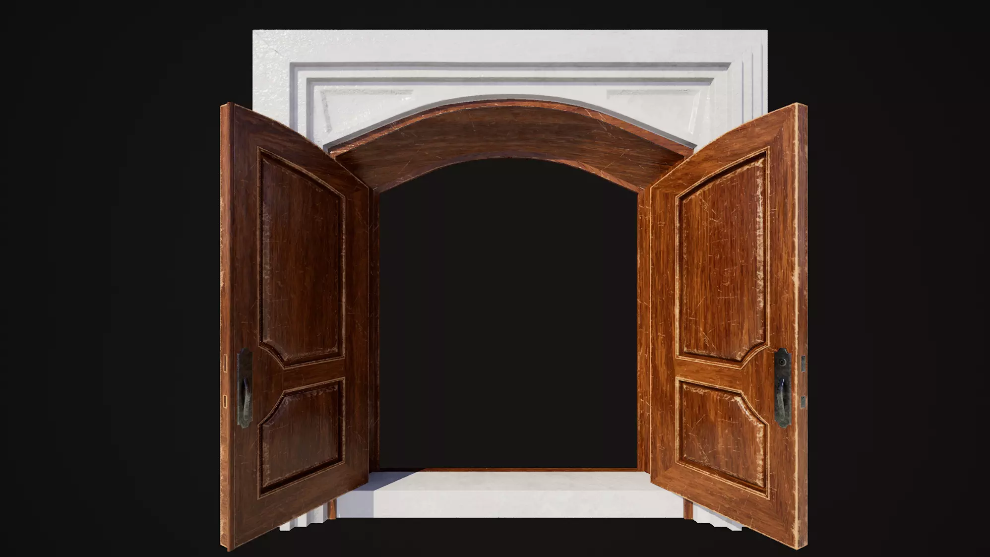 Hinged Doubledoor 01 3D model_2