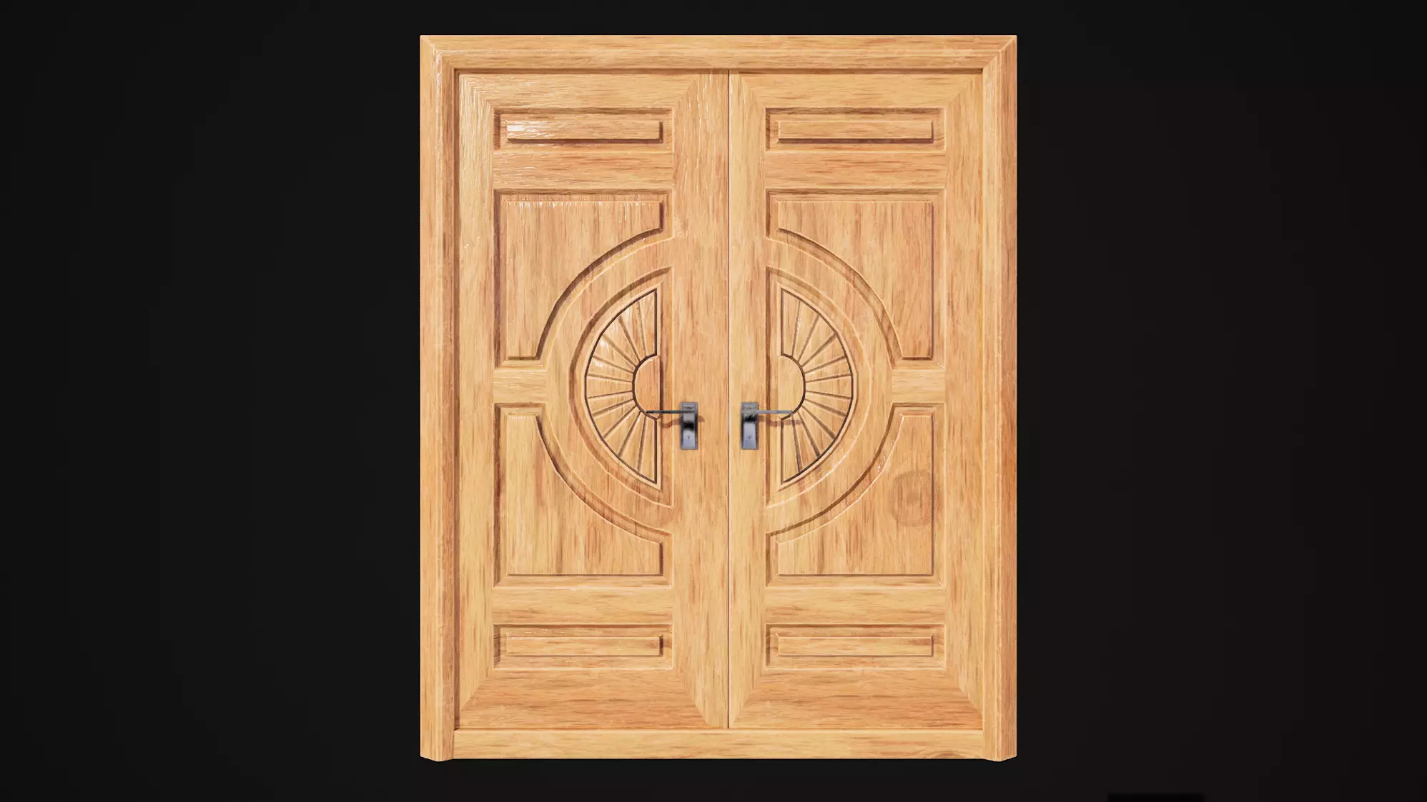 Hinged Doubledoor 02 3D model_0