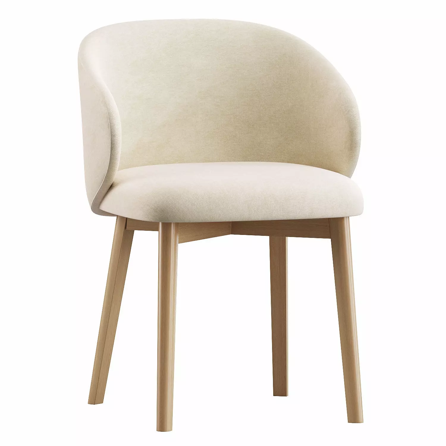 Tuka dining chair and table 3D model_3