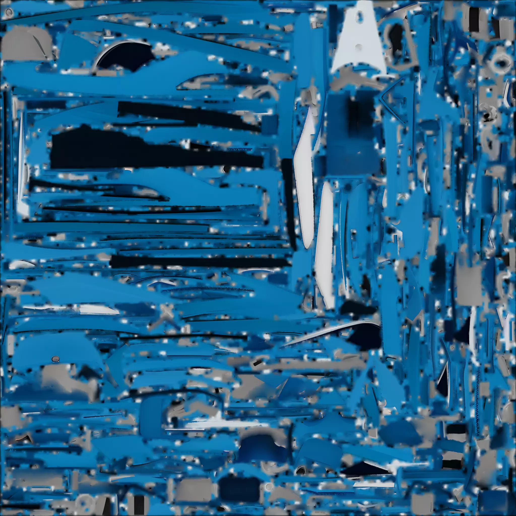 Sleek Blue Sports Boat 3D Model Low-poly 3D model_1