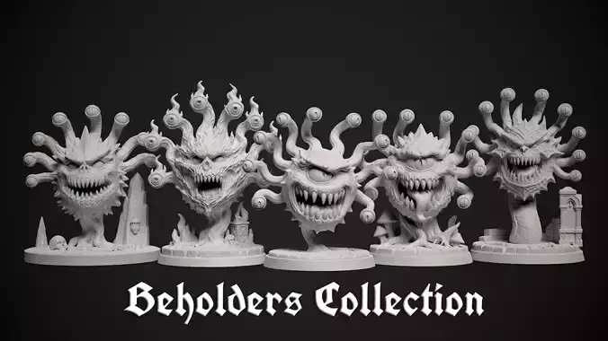 Beholders Miniatures Collection - 3d print 