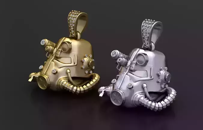 ROBBOT FACES PENDANT 