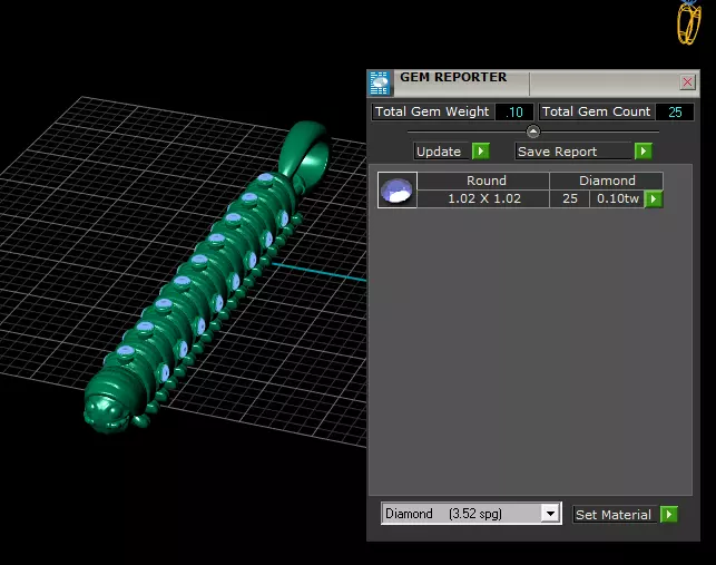 INSERT GOLD PENDANT 3D print model_4