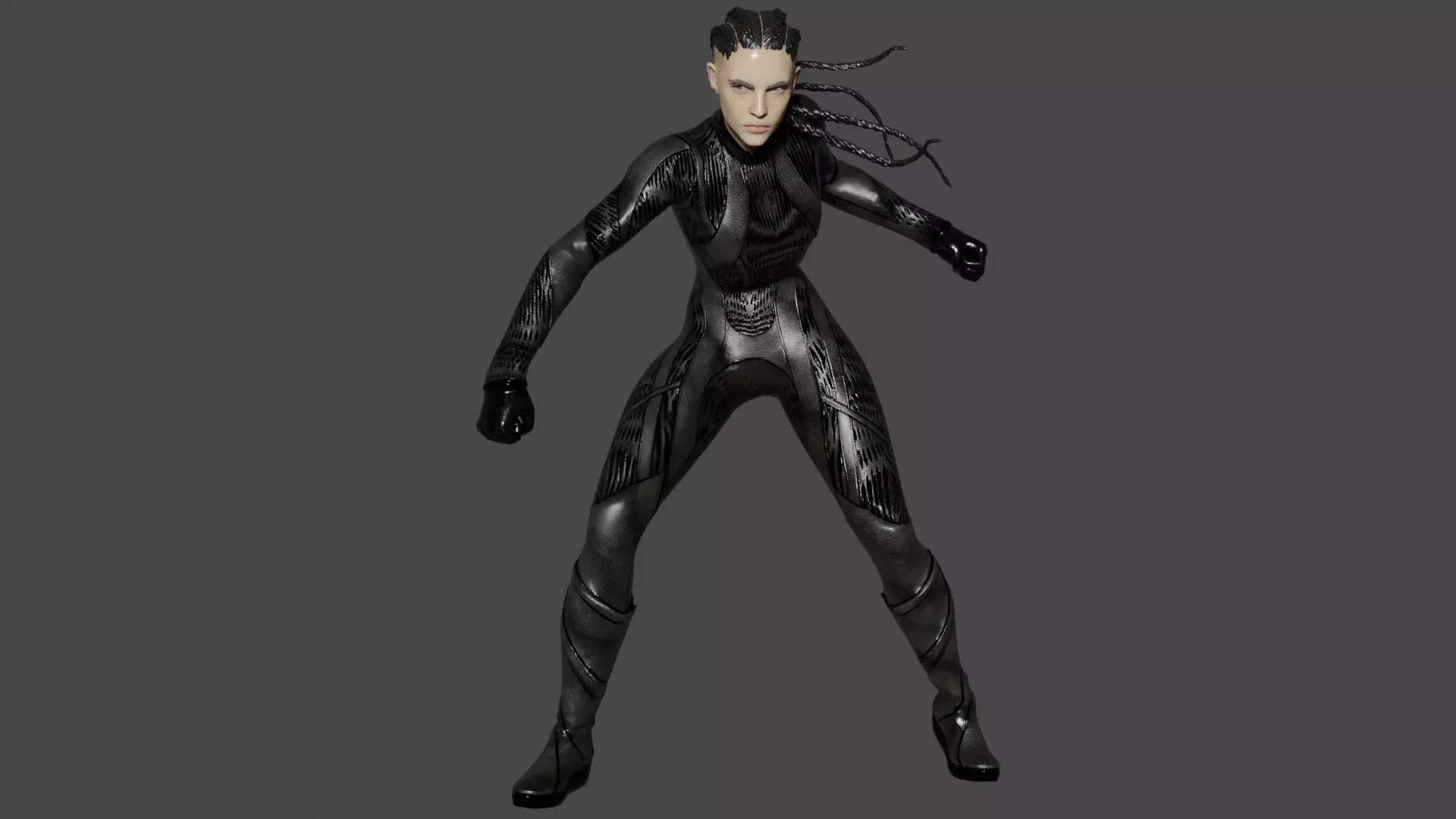 The Engineer Low-poly 3D model_0