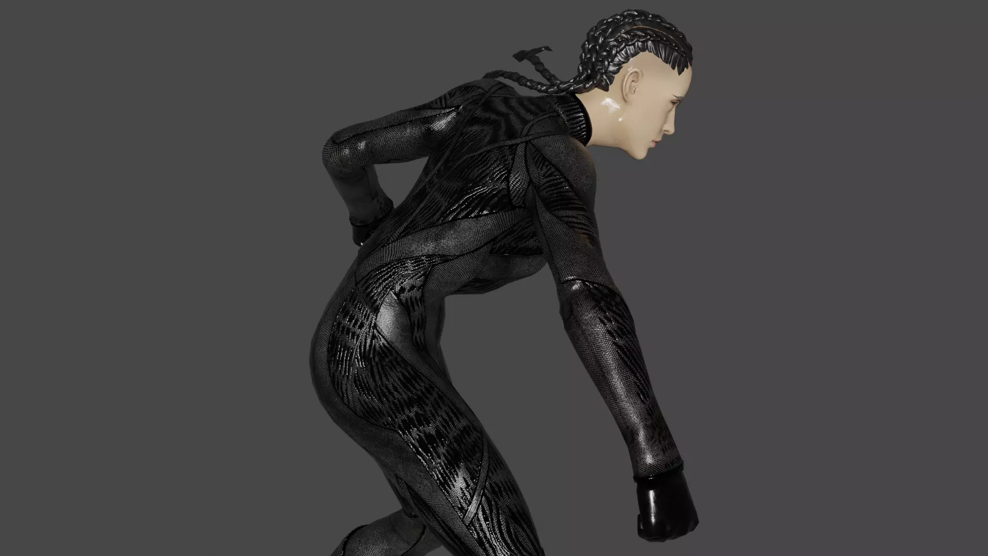 The Engineer Low-poly 3D model_3