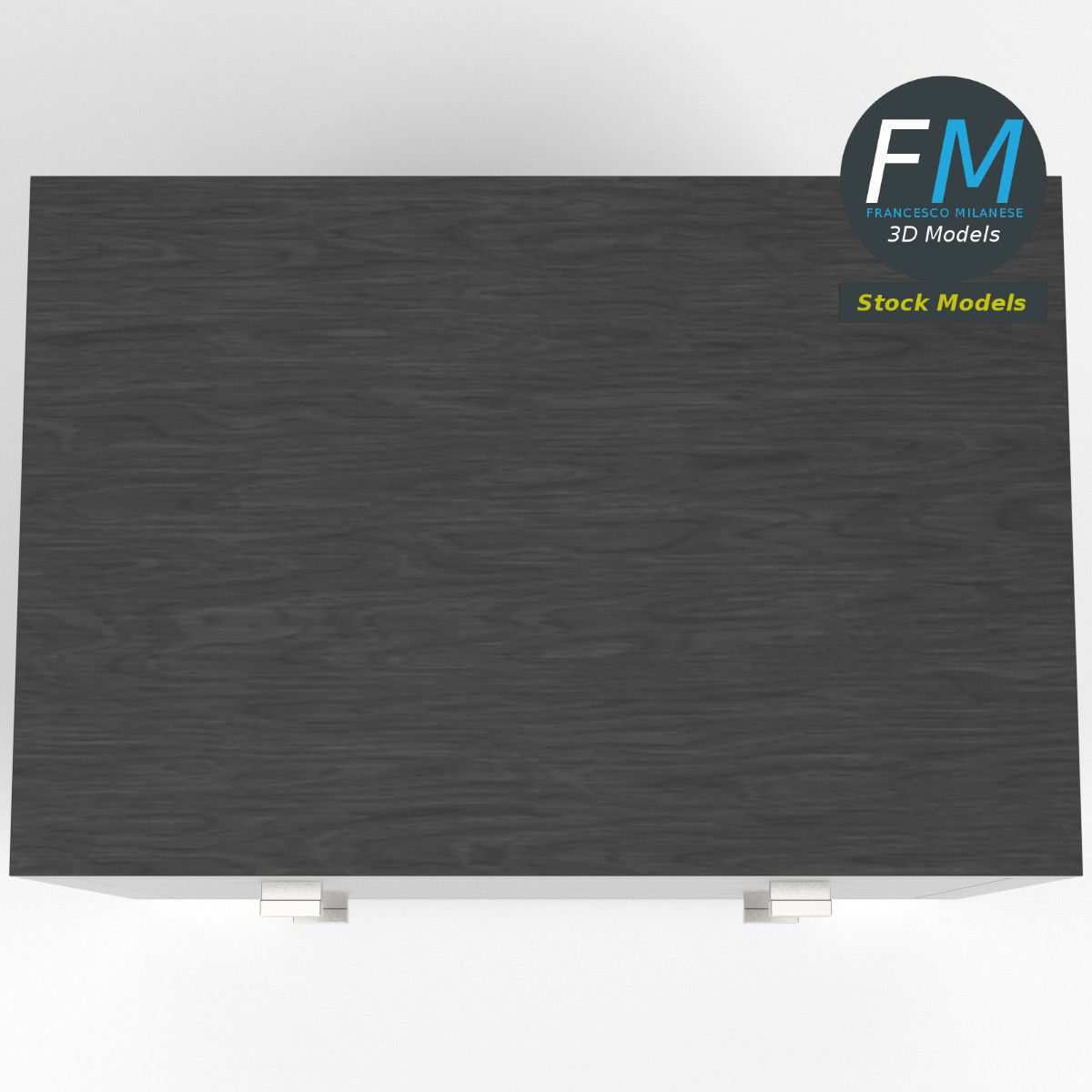 Bedside table 2 Low-poly 3D model_6