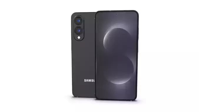 Samsung Galaxy S25 Edge Titanium Jet Black 3D model