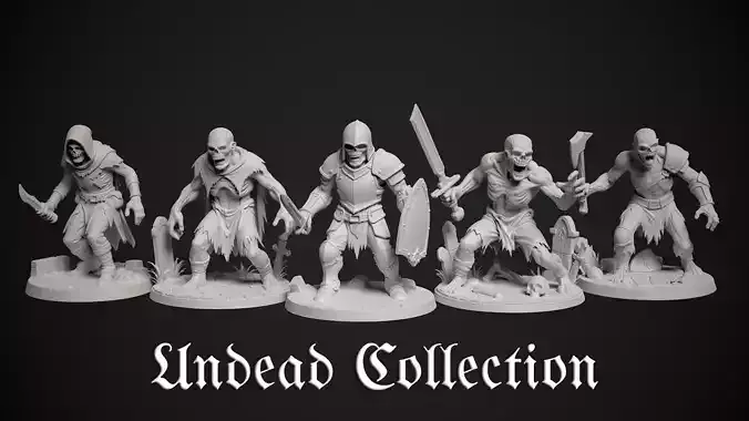 Undead Miniatures Collection - 3d print 