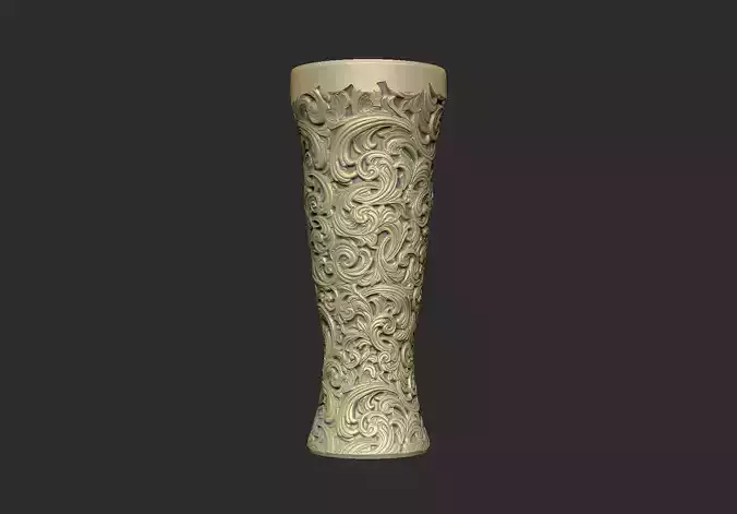 pattern cup trophy win champion gothic design 3D print model