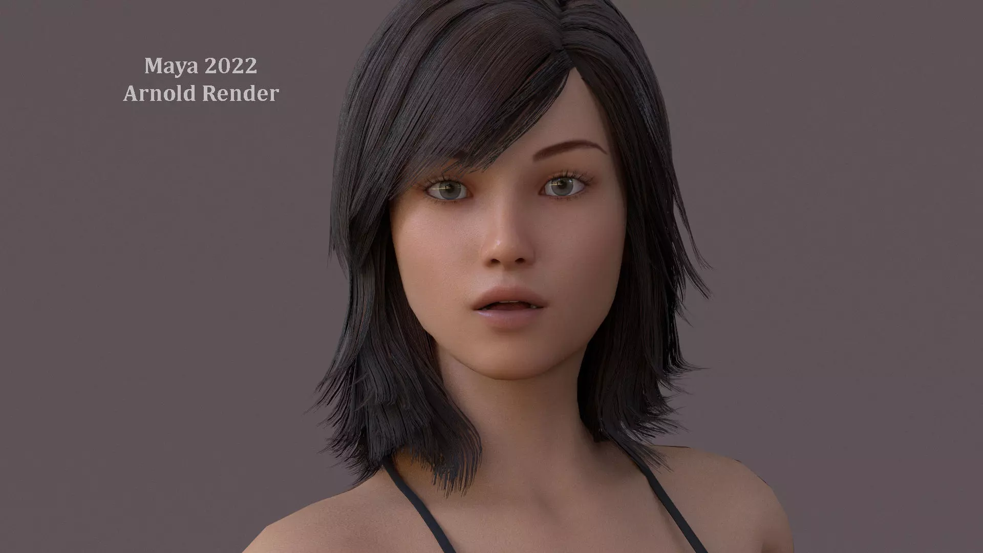 Female Base Full Rig Low-poly 3D model_13