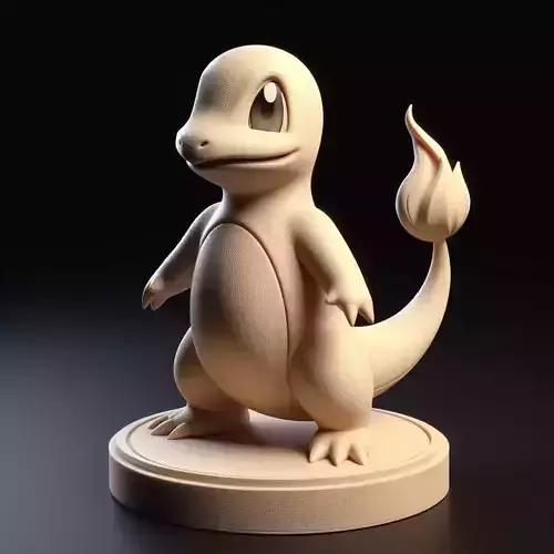 Realistic Charmander Statue