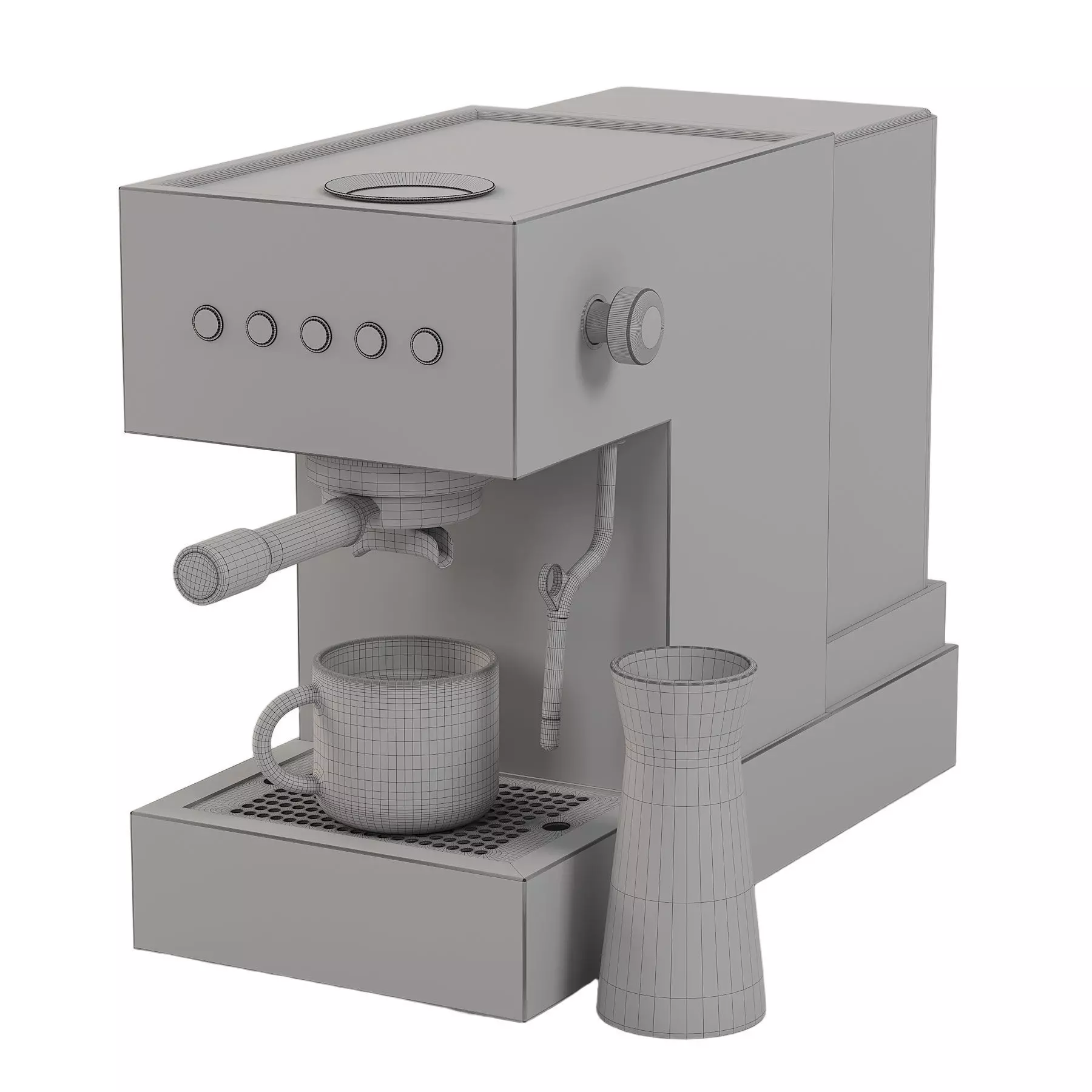  espresso machine 3D model_4