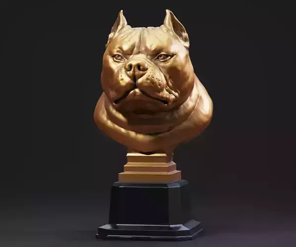 Trophy American Bully 3D print model