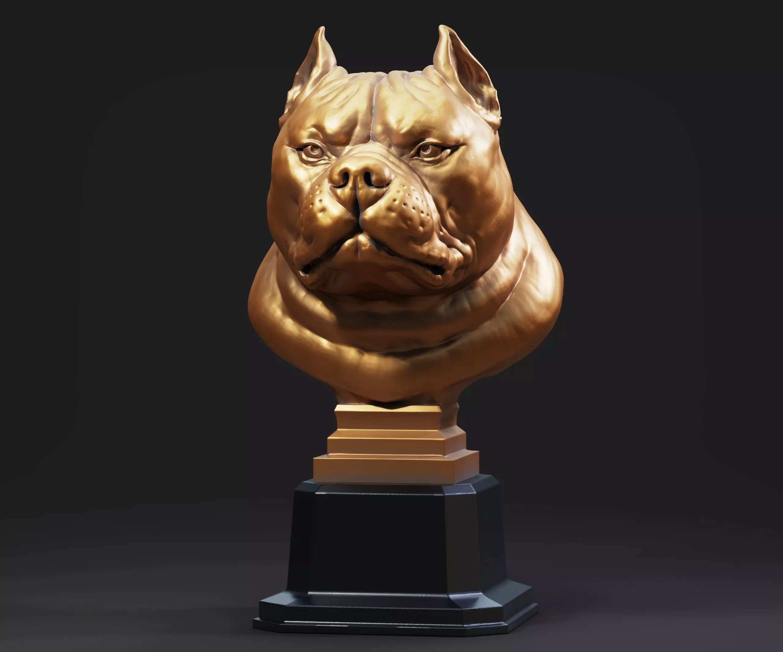 Trophy American Bully 3D print model_0