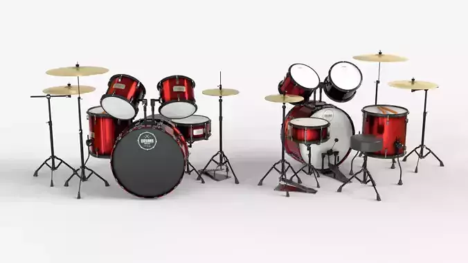 Full Red Drum set