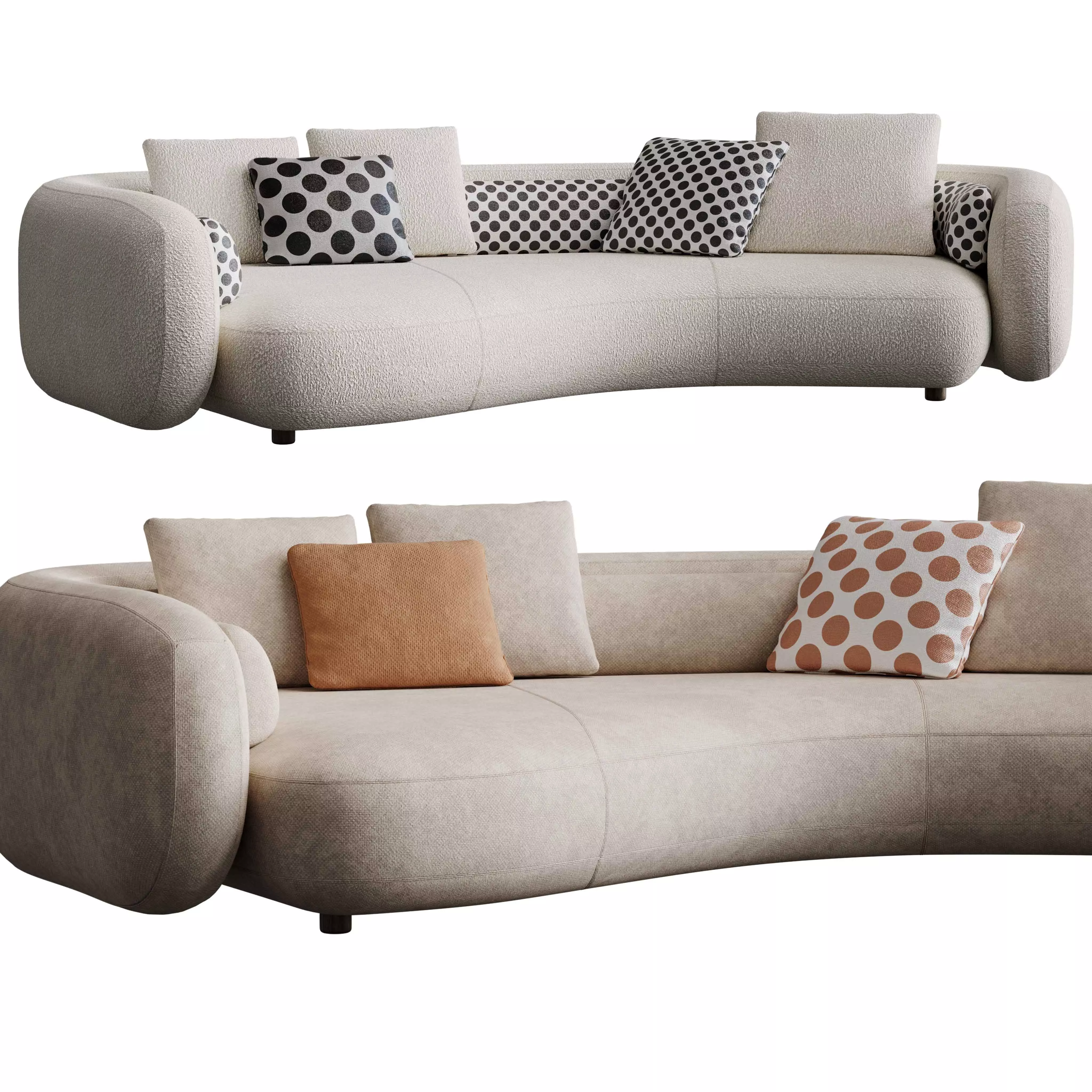 Bezier Sofa  3D model_2