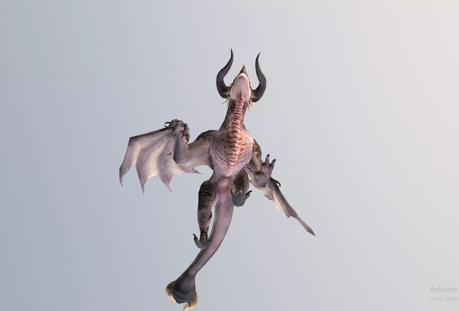 SAND DRAGON Sand Monster Walk and Attack  3D model_3